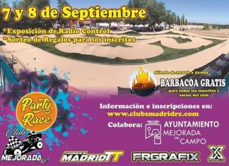 7 y 8 de Septiembre – Social Party Race 1/8 TT en Rc Mejorada.